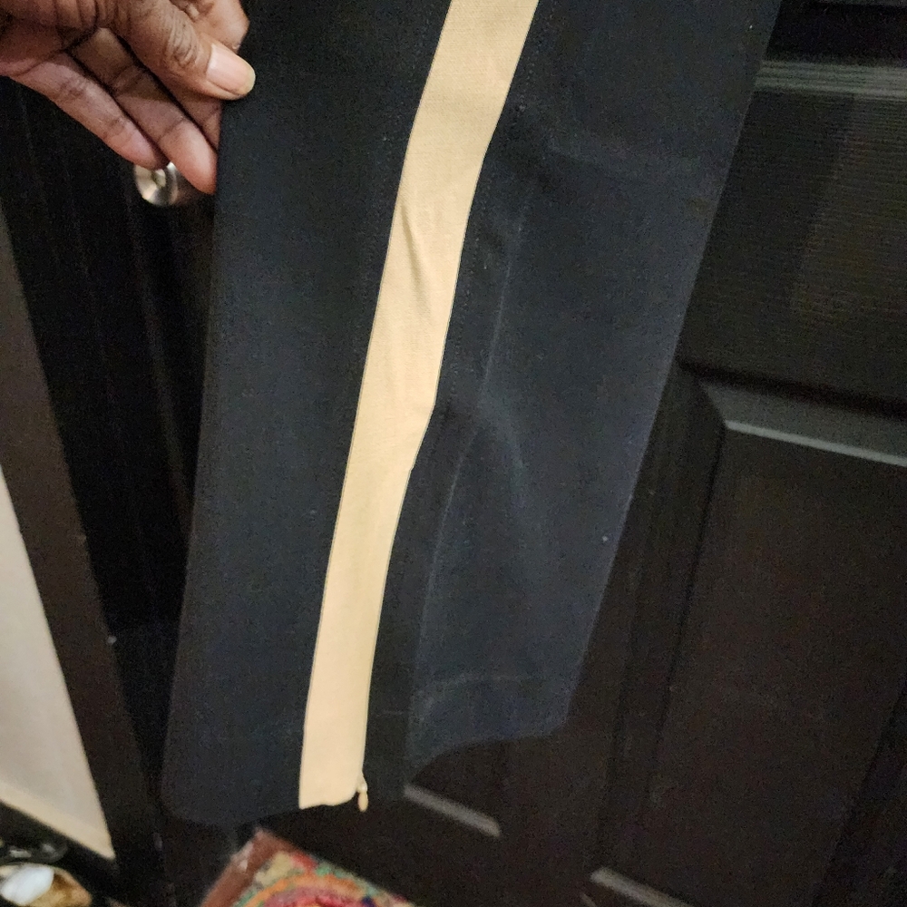Boden Black Side Stripe Pull-on Trousers - Picture 7 of 16